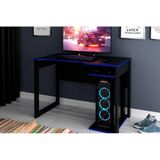 Mesa Computador Gamer Me4161 Preto-azul - Tecno Mobili