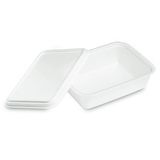 Bandeja De Isopor Retangular M900ml Com Tampa C/50