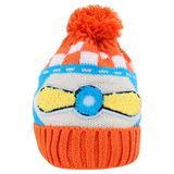 Touca Gorro Infantil Laranja Aviador Colorida Tamanho Único