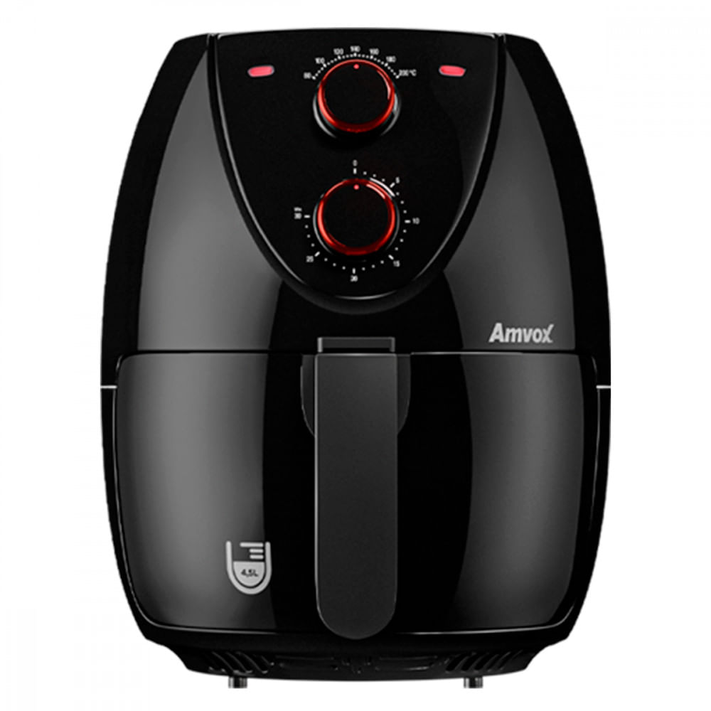 Fritadeira Elétrica Air Fryer Arf 1205 Sem Óleo 4,5l Amvox Preto 1400w 110v - 000202109