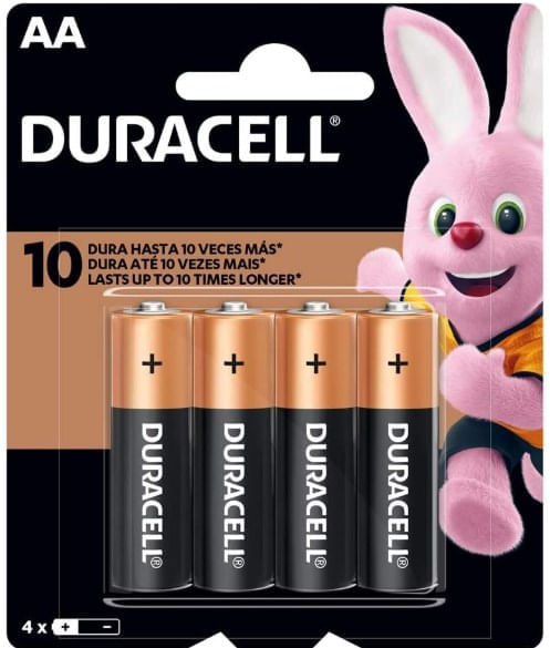 Pilha Alcalina Aa Duracell Com 4 Unidades Duracell