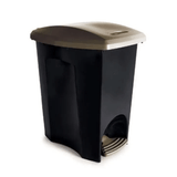Lixeira De Plástico Ecoblack Com Pedal 7 Litros - Plasutil - Plasutil