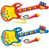 Guitarra Com Microfone Infantil 45 Cm - Cores Sortidas - Dm Toys - Dm Toys