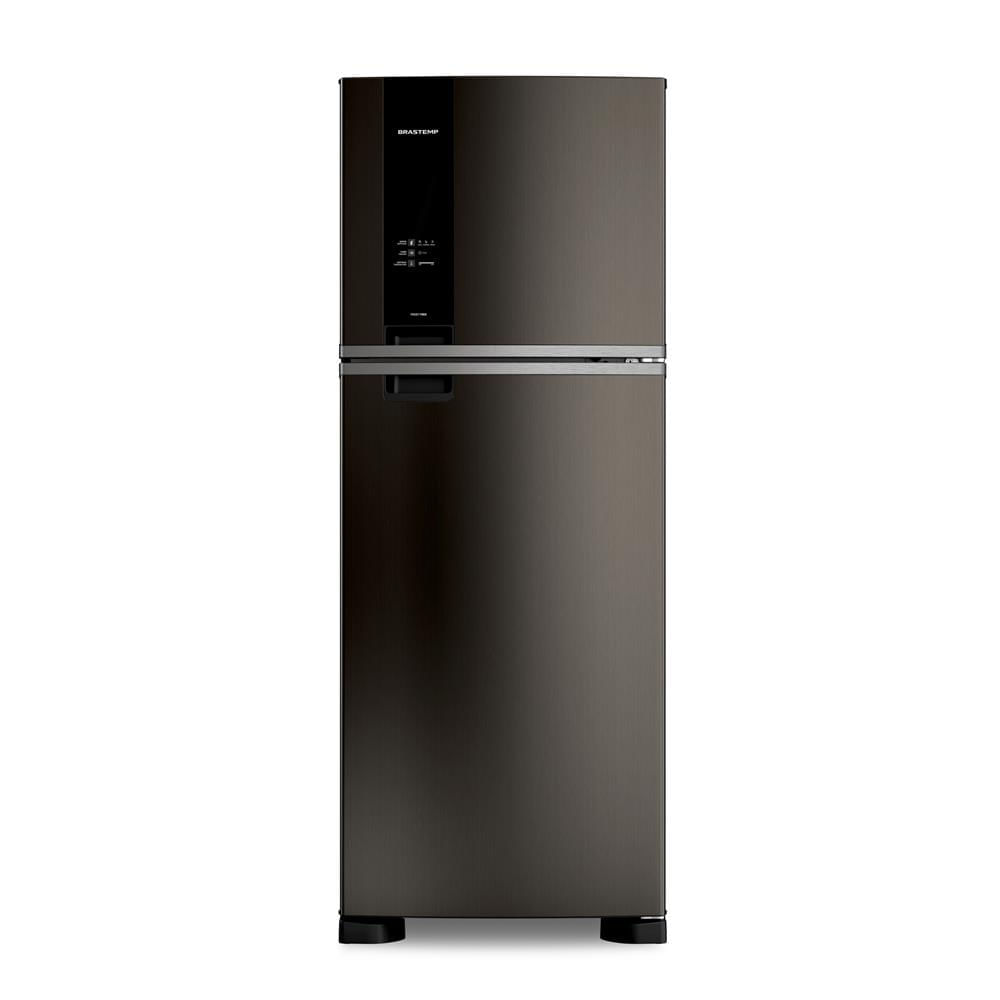 Geladeira Brastemp Frost Free Duplex A+++ 463 Litros Cor Black Inox Fresh Box E Cold Room - Brm55fe 220v