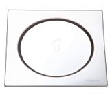 Grelha com Fecho Pressão Quadrada Inox 10cmx10cmx6cm Meber Metais Cromado