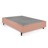 Cama Box Queen com Colchão Mola Ensacada Firme Guldi Natural e Azul