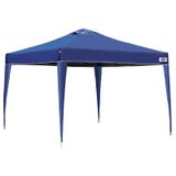 GAZEBO ARTICULÁVEL 3 X 3 METROS AZUL PÉS EM ALUMÍNIO | MOR