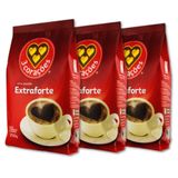 Café Três Corações Extra Forte Moído Kit 3 Pacotes 250g