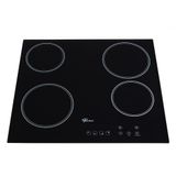 Cooktop Fogão Fischer 4q Elétrico Mesa Vitrocerâmica Touch 220v