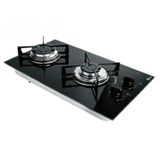 Cooktop Fogão Fischer 2Q Gás Mesa Vidro Preto Bivolt