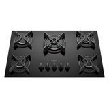 Cooktop 5 Bocas Dako Mesa De Vidro E Tripla Chama Supreme Bivolt