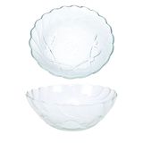 Kit Tigela Bowl Em Vidro Transparente 8 Peças 250ml