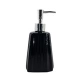 Saboneteira Liquida De Cerâmica Modelagem Lavabo Preto Luxo