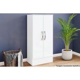 Guarda Roupa Solteiro 2 Portas Briz Bs03 Branco - Henn