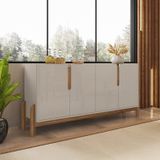 Buffet 170cm 4 Portas Lizz Versátile 2022 Off White/cedro