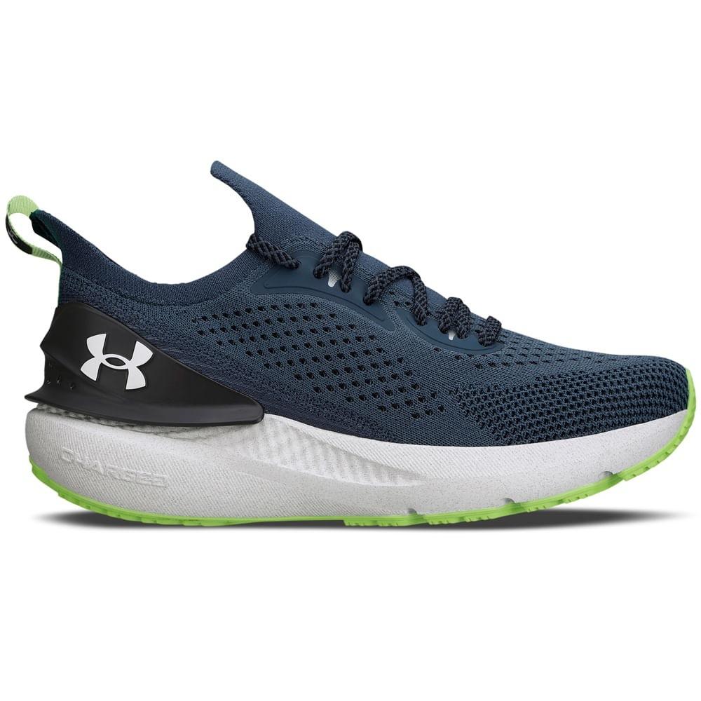 Tênis Under Armour Masculino Charged Quicker  3027124-408 Marinho/verde 42