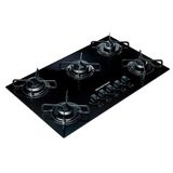 Cooktop Brastemp 5 Bocas Com Vidro Temperado Preto E Acendimento Super Automático Encaixe Perfeito Na Mesa Bdd75ae