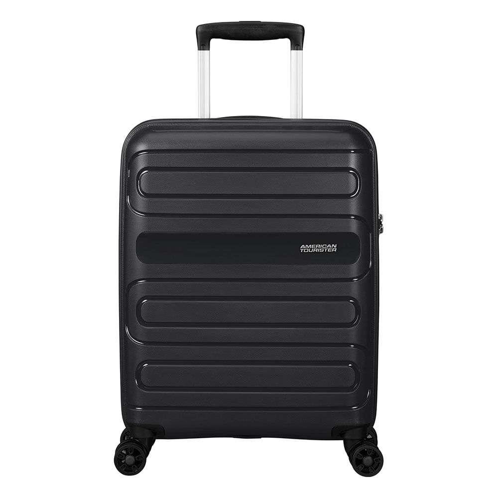 Mala De Bordo Pequena Em Polipropileno American Tourister Sunside Cadeado Tsa Preta