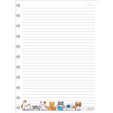 Refil Caderno Inteligente 90g G 11 Furos Gatinhos 300 Folhas