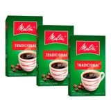 Kit Cafe em Pó Melitta 500g 3 Unidades