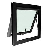 Janela Para Banheiro Maxiar Esquadrias Brasil 40x40cm Preto [f123]