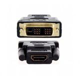 Adaptador Dvi-d Macho 18+1 X Hdmi Femea Banhado A Ouro 24k