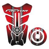 Kit Adesivo Protetor Tanque E Bocal Moto Yamaha Factor 2023-2024 Cor Vermelho