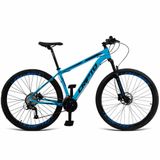 Bicicleta Aro 29 Cripto 24 Vel Freios Hidráulico E Suspensão - Azul Pantone-preto - 19&quot;