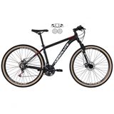 Bicicleta Aro 29 Absolute Nero 4 24v Garfo Suspensão Preto-vermelho 21