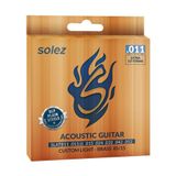 Corda Violão Aço Solez Slatb11 Bronze 85/15 11/52 - Ec0506