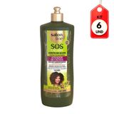 Kit C-06 Salon Line Sos Cachos Azeite Oliva Ativador Cachos 1 L