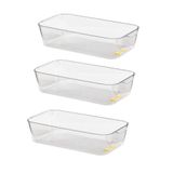 Kit 3 Suportes Para Geladeira 30x16cm Acrílico Com Alça