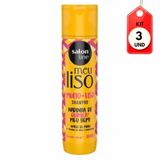 Kit C/03 Salon Line Meu Liso + Liso Amido De Milho Shampoo 300ml