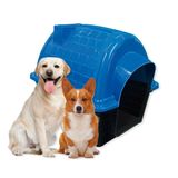 Casinha Pet Uv Iglu N5 Azul, Preta Ou Rosa Para Porte Grande Cor:azul