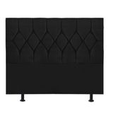 Cabeceira Para Cama Box Casal 1,40 Cm Istambul - House Preto