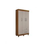 Guarda-roupa Solteiro 3 Portas 2 Gavetas Paris Chf Moveis