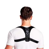 Colete Corretor Postural Sml Suporte Ajustável - Unissex Cor:preto