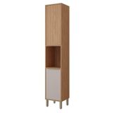 Paneleiro De Cozinha 100%mdf 37cm 2 Portas Divina Mgm Móveis Freijó-off White Freijo-off White