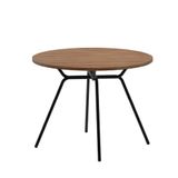 Mesa De Jantar Redonda 1m 1588 Carraro Freijó/preto