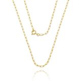 Colar Corrente Elo Cadeado Banhado A Ouro 18k - 70cm