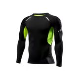 Camiseta Esportiva De Primeira Camada De Manga Comprida Respirável Para Homens