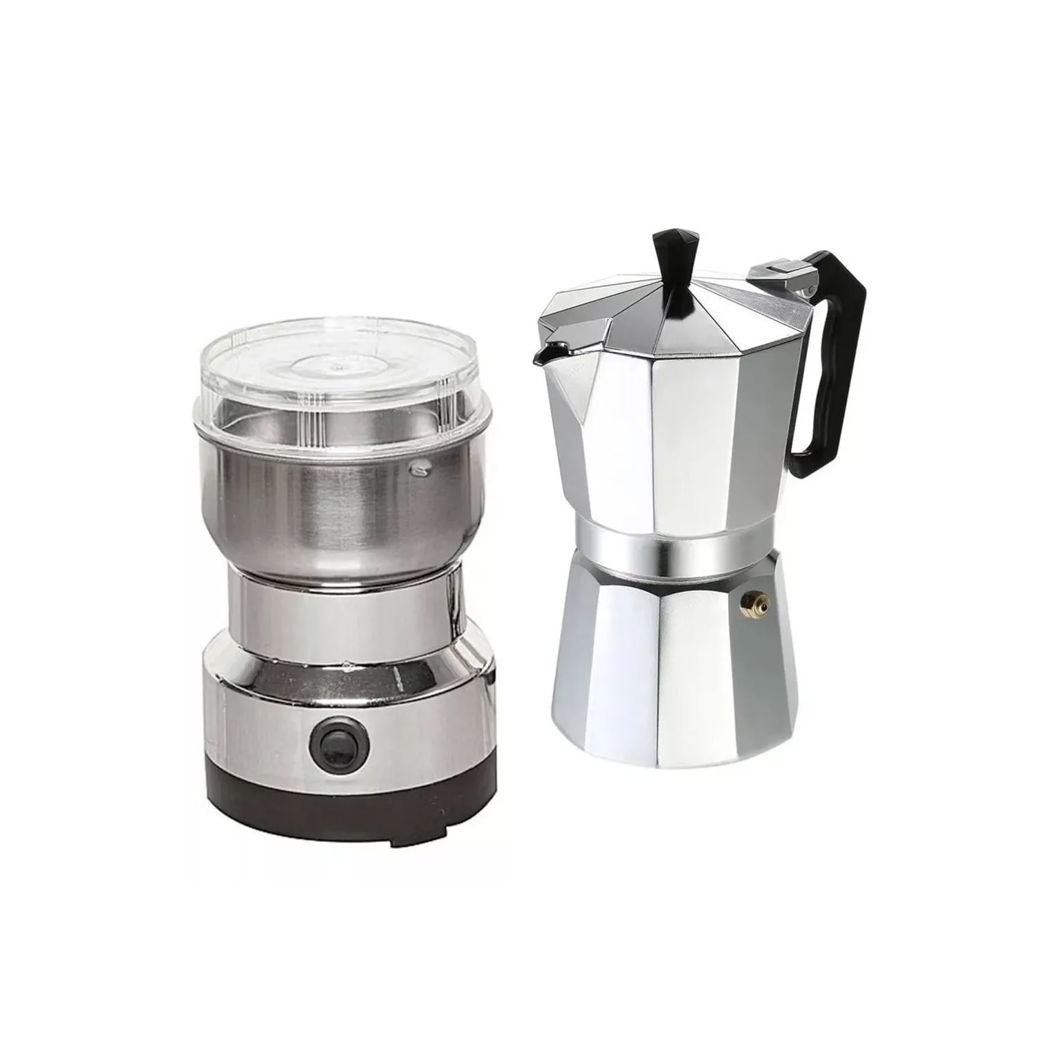 Cafeteira Ok 3 Xícaras + Moedor De Café 100-200w 220-240v