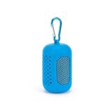Toalha De Microfibra Azul Claro Com Mosquetão 30x80cm