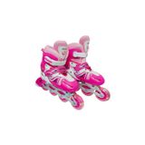 Patins Em Linha Genéricos Rosa Tamanho 39-42 Para Meninas