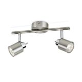 Lâmpada De Parede Spotlight Porta 2xgu-10 Philips Silver