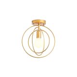 Lâmpada De Teto Nordic Round Led Iron 90-260v Para Quarto