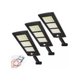 Refletor Solar Led De 30 W Com Sensor De Movimento, Pacote X3