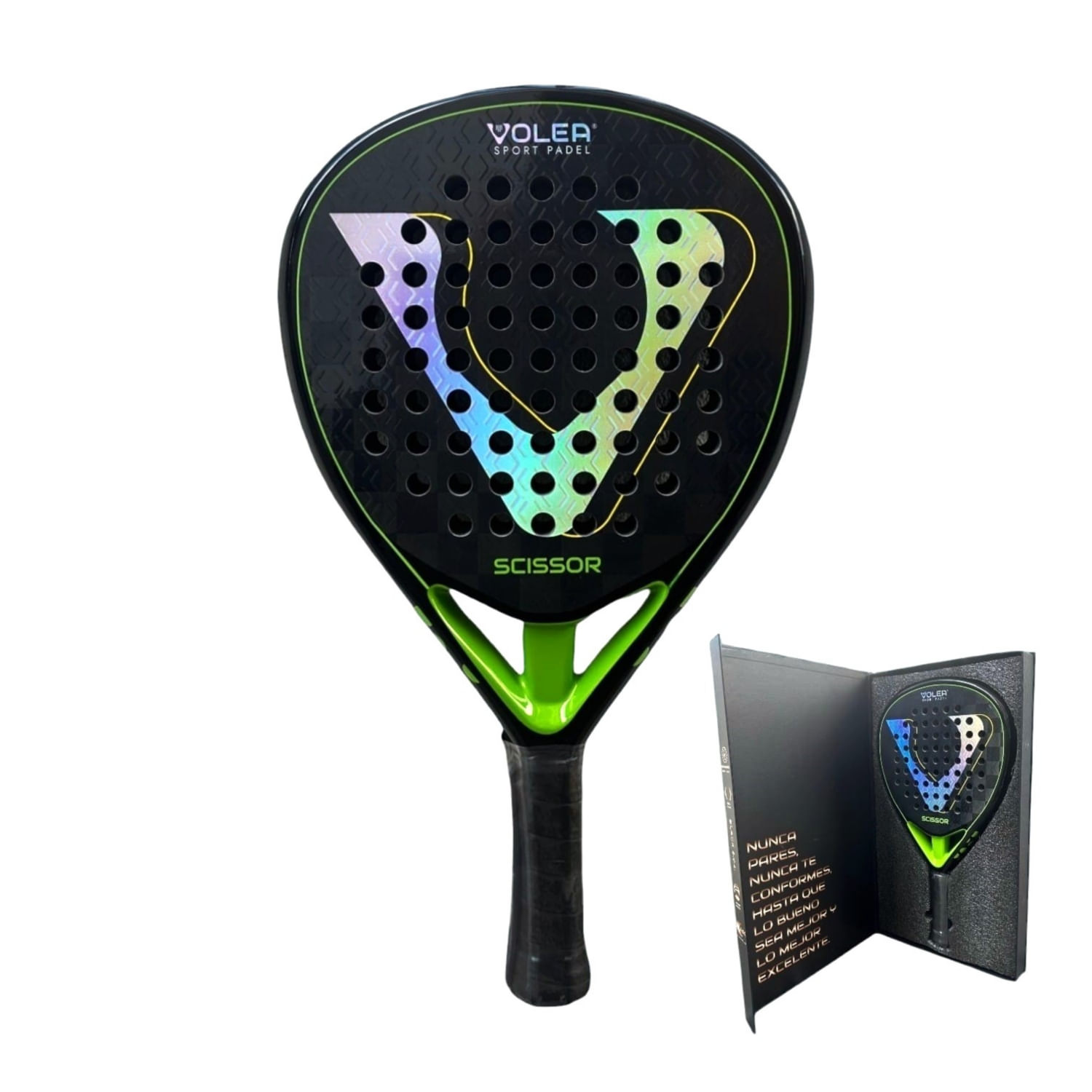 Tesoura Padel Volley Radel Modelo 18k Verde 360g