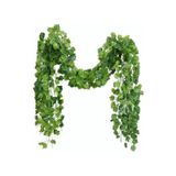 Creeper De Plantas Artificiais Affei 24 Tiras 220 Cm Verdes