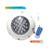 Refletor De Piscina Vulcano Multicolor Led 18w 12v Com Controle Remoto